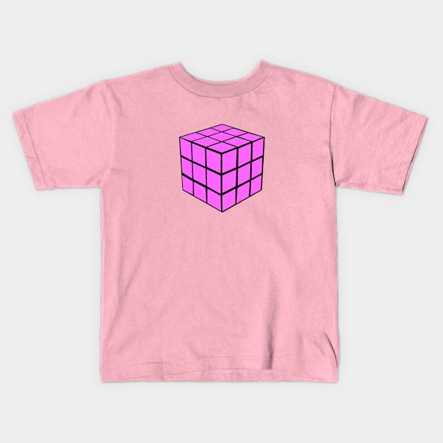 Pink Cube Kids T-Shirt by Vandalay Industries